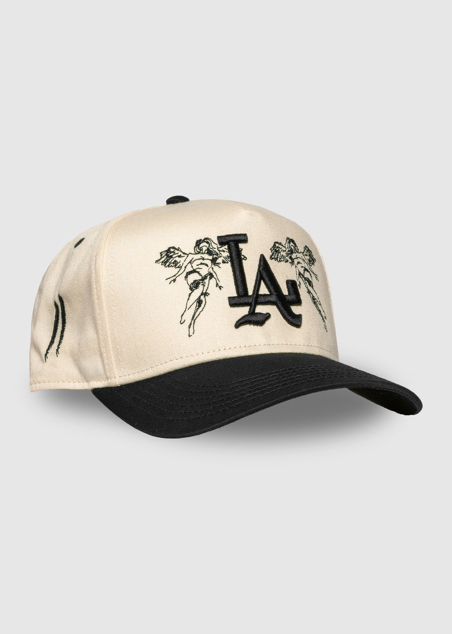 City of Angels A-Frame Snapback // Natural & Black