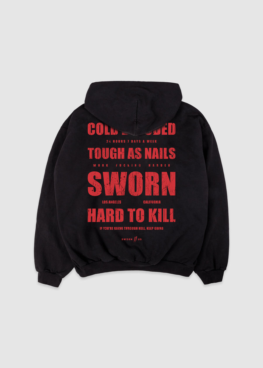 Cold Blooded Hoodie // Black