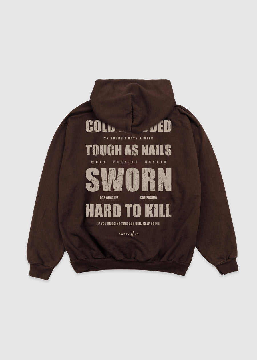 Cold Blooded Hoodie // Chocolate