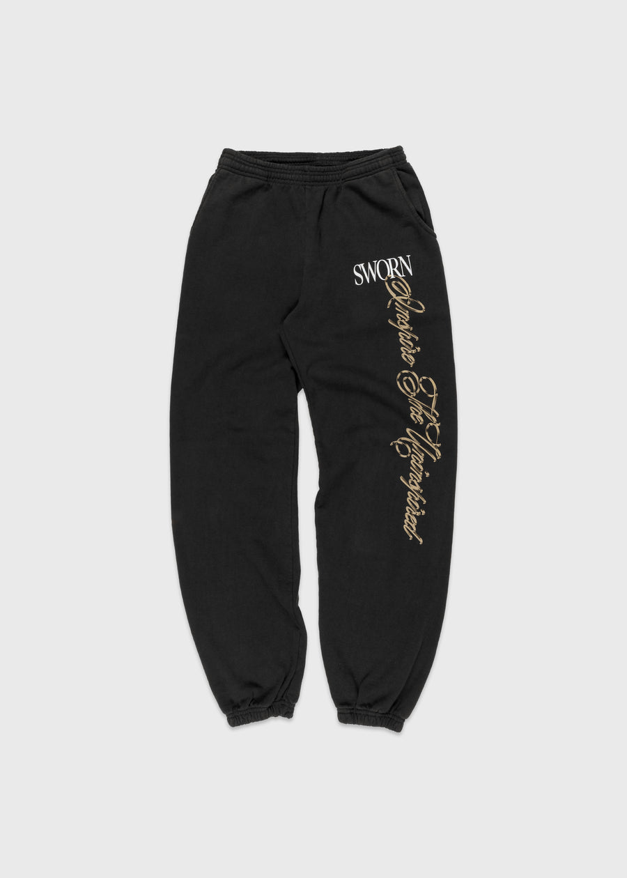 Florecer Sweatpants // Black