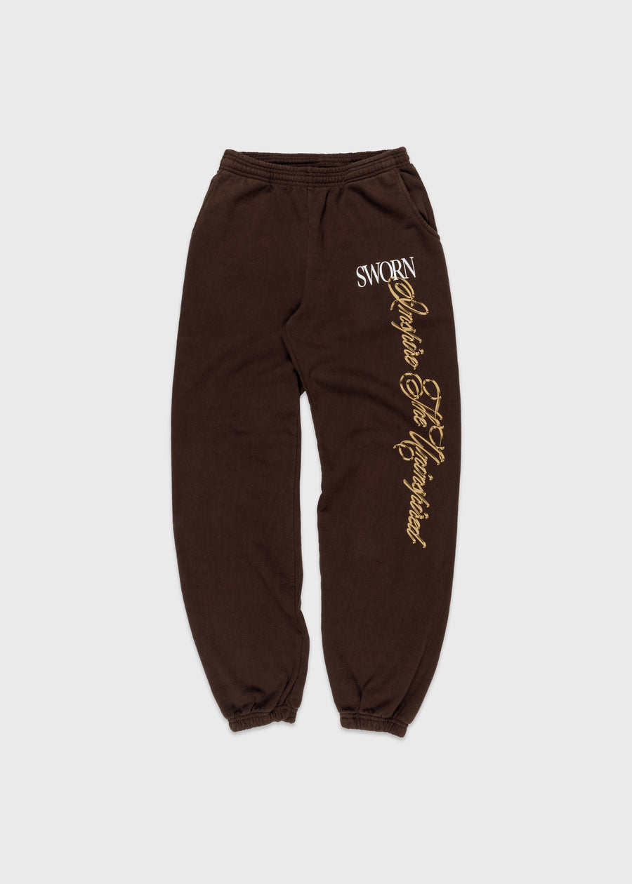 Florecer Sweatpants // Chocolate