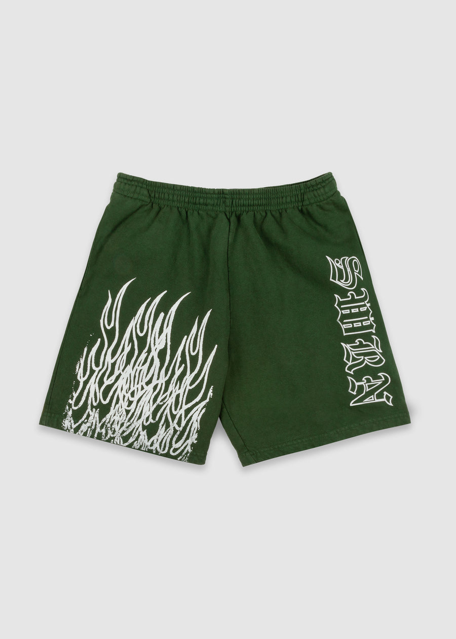 OE Embers Jersey Shorts  // Forrest Green