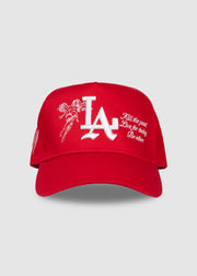 Lotus A-Frame Snapback // Red