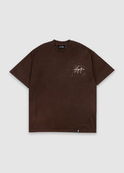 Paint Splatter Tee // Chocolate