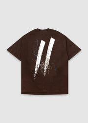Paint Splatter Tee // Chocolate