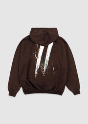 Paint Splatter Hoodie // Chocolate