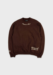 Passion Is Rare Crewneck // Chocolate