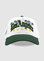 O.E. Since '96 A-Frame Snapback // White & Green