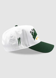 O.E. Since '96 A-Frame Snapback // White & Green